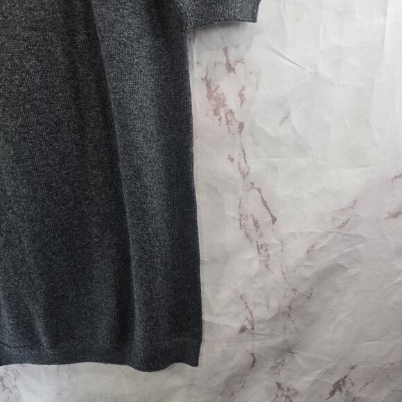 J Jill Dress Womens Small Gray Purple Sweater Midi Maxi Fair Isle Nordic Long - Picture 4 of 13